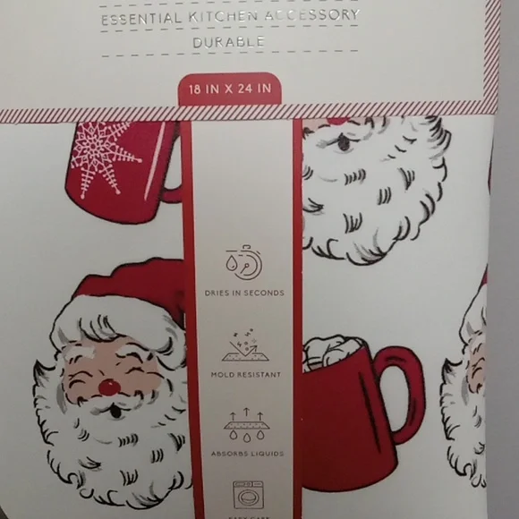 Santa Dish Drying Mat 🎅🎅🎅 - Picture 8 of 8